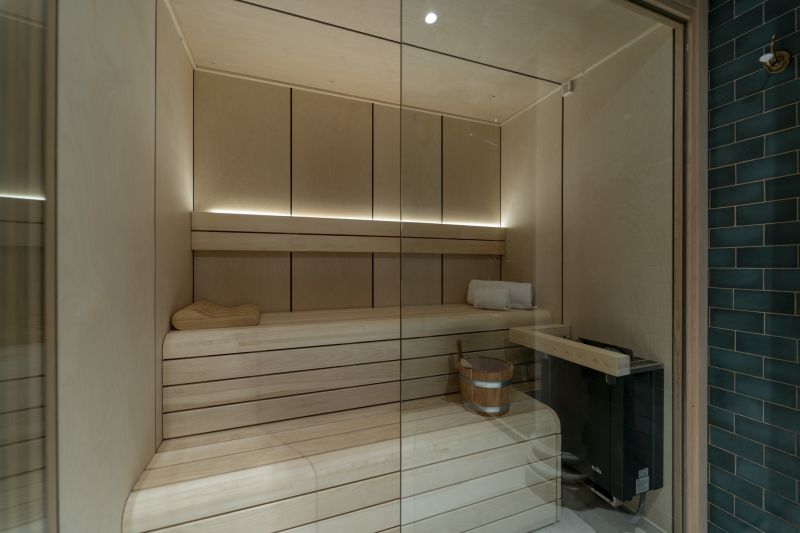 Shower with Built-In Seating